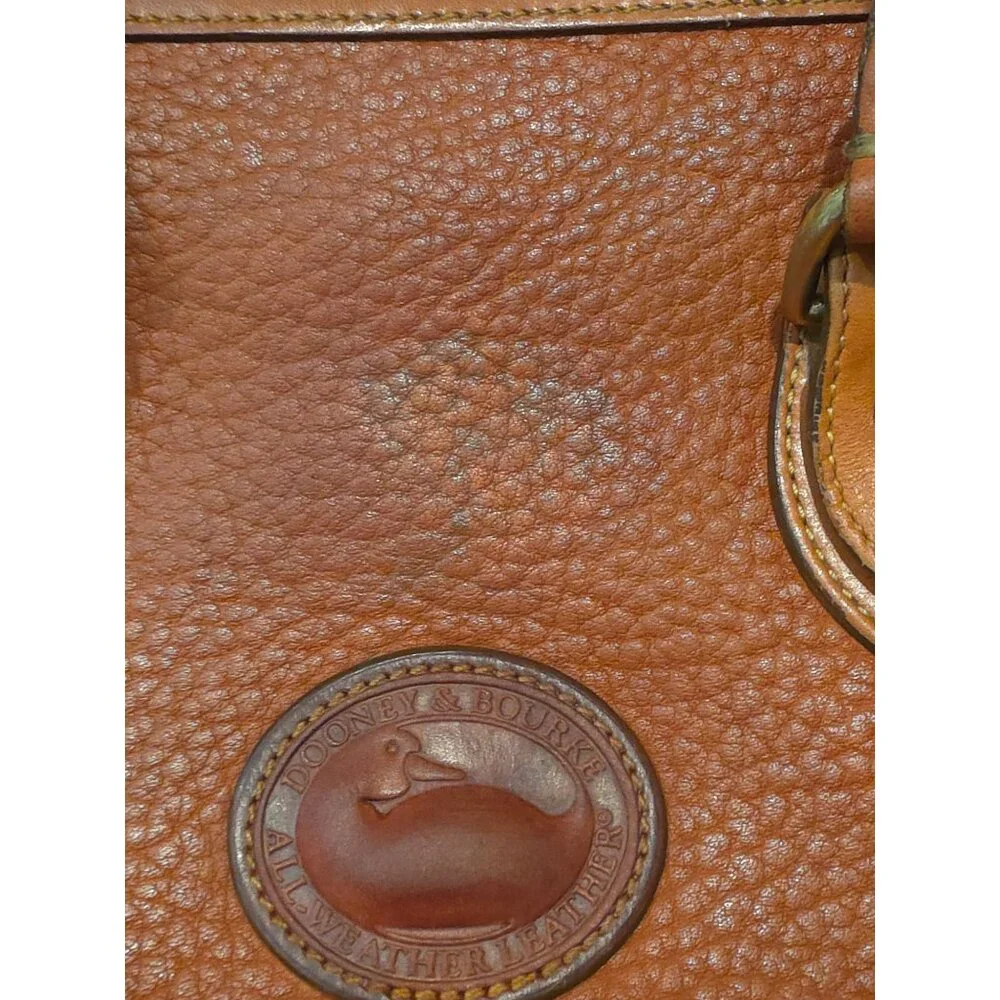 Vintage Dooney & Bourke Pebbled Leather Satchel Handbag - Made In USA - Picture 16 of 16